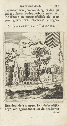 Slot op den Hoef te Egmond aan den Hoef by Hendrik Jacobsz Soeteboom, print, 1658
