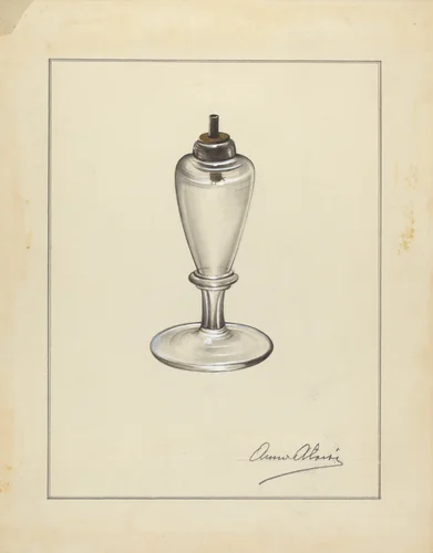 Lamp by Anna Aloisi, index of american design, 1935-1942