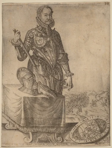 William of Nassau, Prince of Orange by Christoffel van Sichem I; Hendrick Goltzius, print, 1546-1624