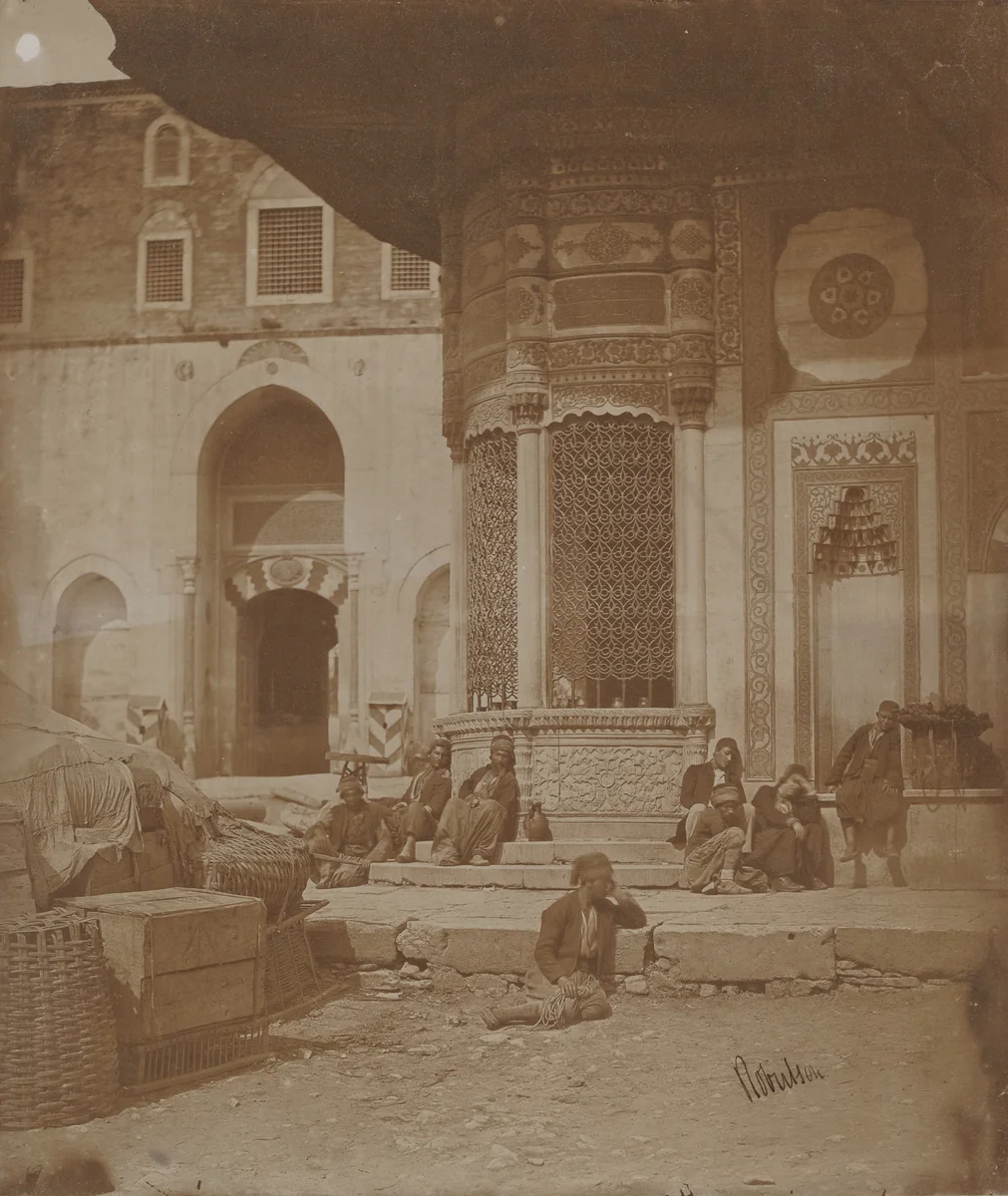 Gate to Imperial Palace and Fountain of Ahmed III by James Robertson; Felice Beato; Antonio Beato, photograph, 1857