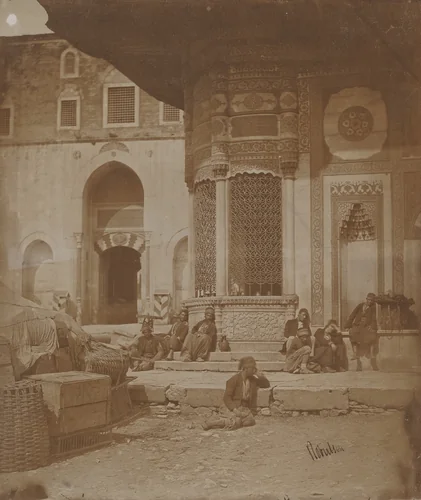 Gate to Imperial Palace and Fountain of Ahmed III by James Robertson; Felice Beato; Antonio Beato, photograph, 1857