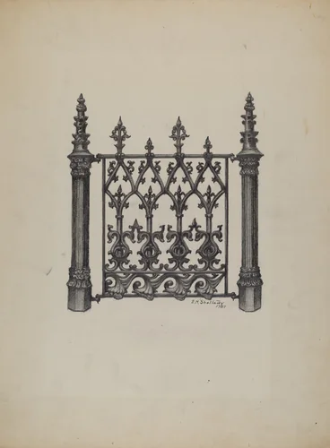 Fencing by Eugene Shellady, index of american design, 1937