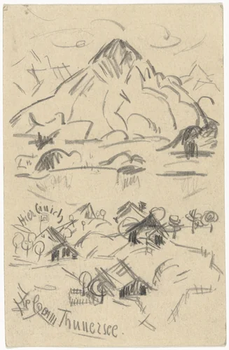 Untitled (Postcard) by Johannes Itten, drawing, 1918