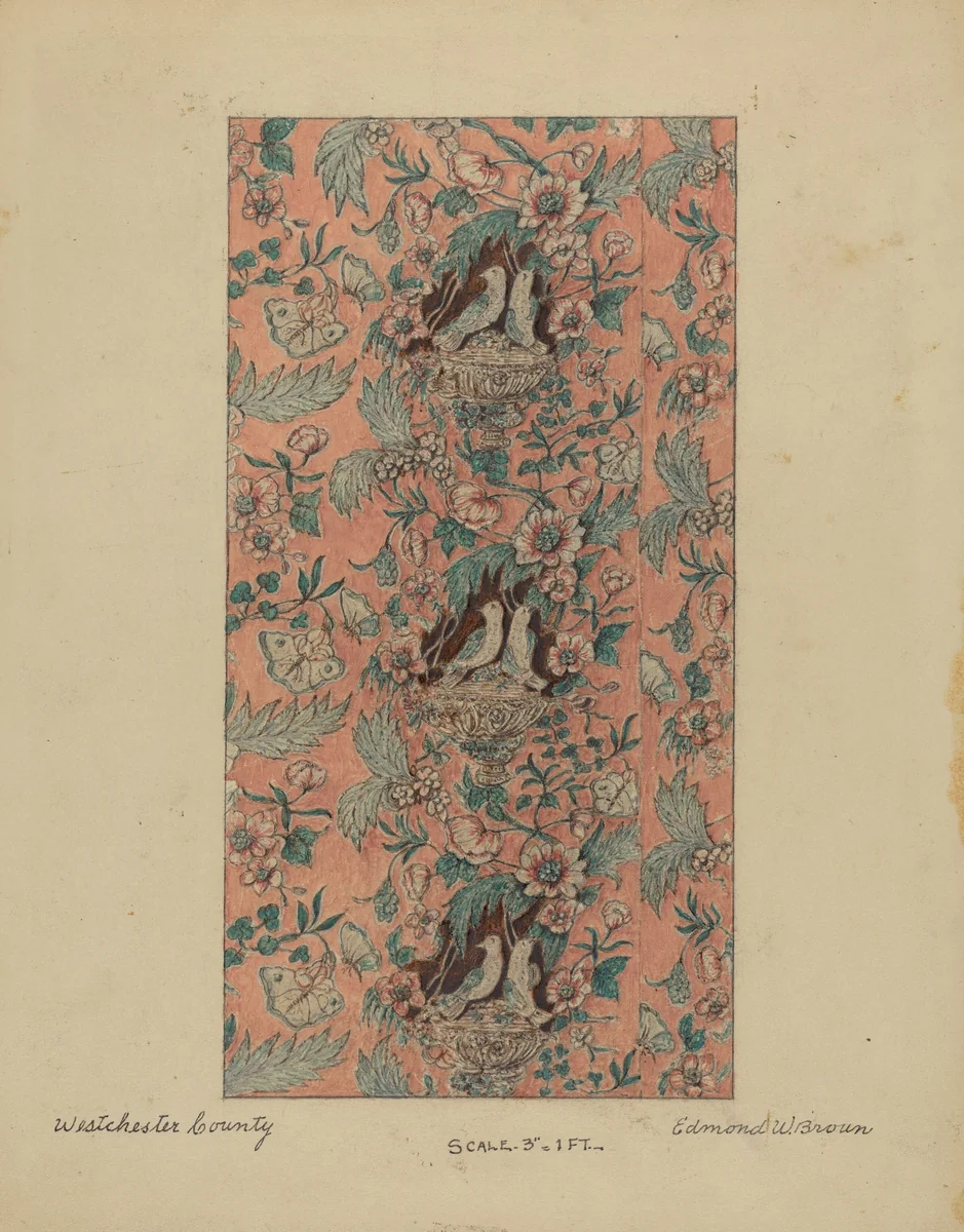 Glazed Chintz by Edmond W. Brown, index of american design, 1936