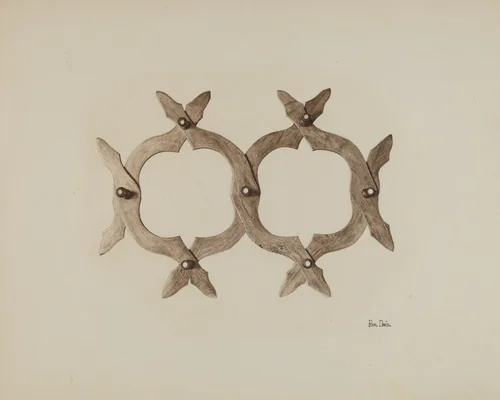 Hat-rack by Pearl Davis, index of american design, 1941
