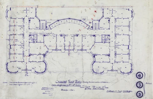 Women's Temple Building, Chicago, Illinois, Working Drawings by Burnham and Root, drawing, 1890-1891