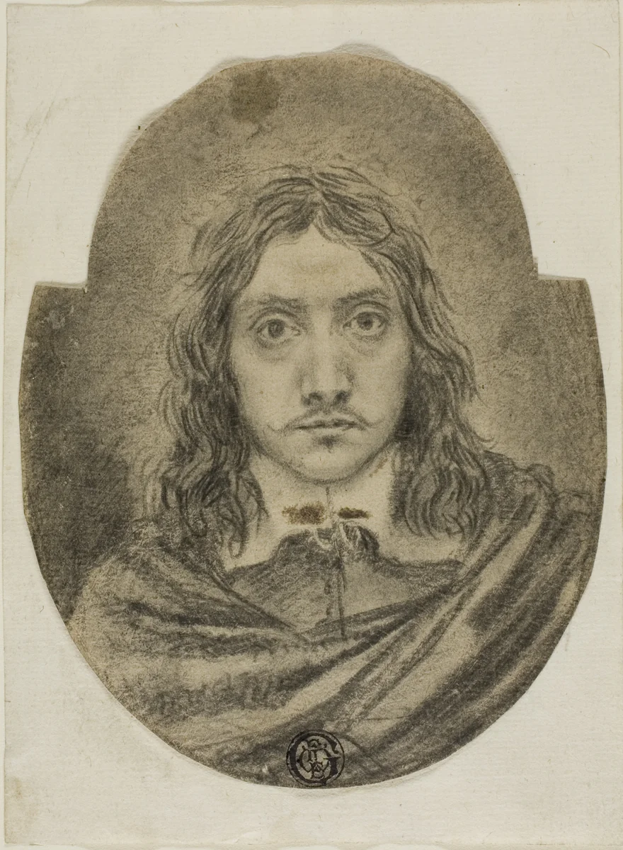 Moliere? by Robert Nanteuil, drawing, 1643-1678