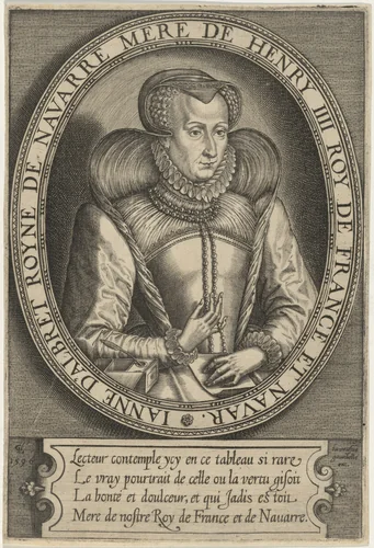 Jeanne d'Albret, Queen of Navarre, Mother of Henry IV of France by Gerard de Lairesse, print, 1641-1711