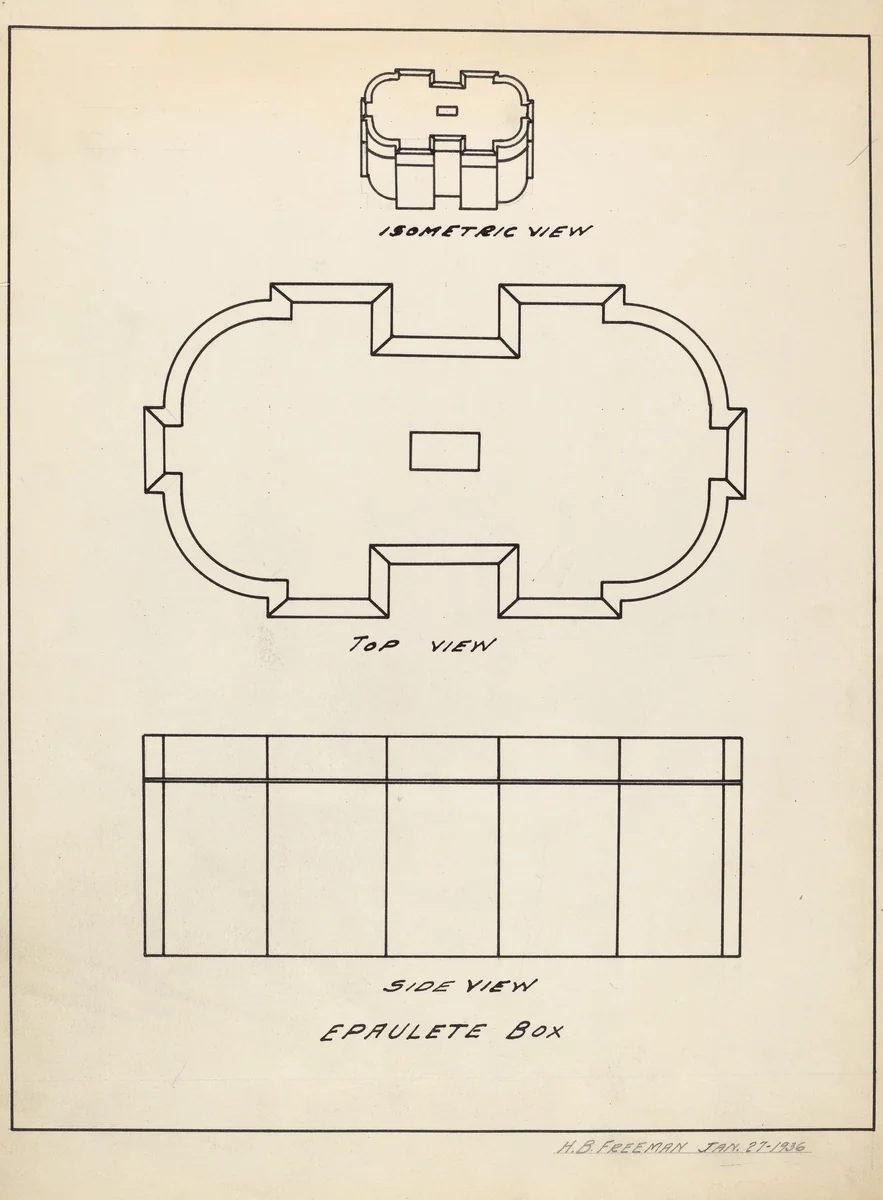 Powder Box by Vera Van Voris, index of american design, 1936