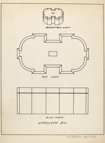 Powder Box by Vera Van Voris, index of american design, 1936