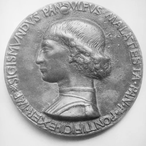 Sigismondo Pandolfo Malatesta, Lord of Rimini (1417–1468) by Matteo de' Pasti, metalwork, 1446
