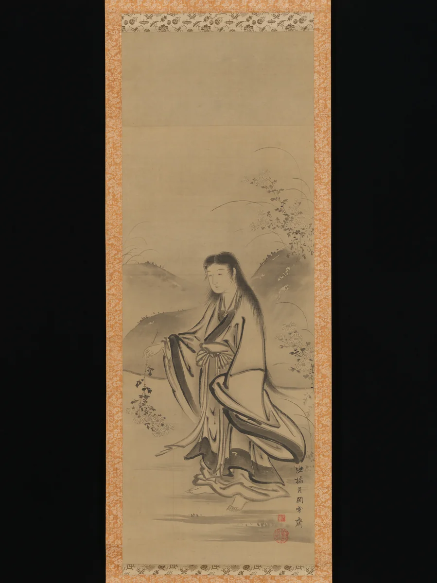 Kiku Jidō (Chrysanthemum Boy) by Tsukioka Sessai, painting, 1761-1799