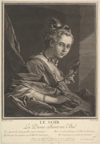 Evening by Gilles Edme Petit, print, 1694-1760