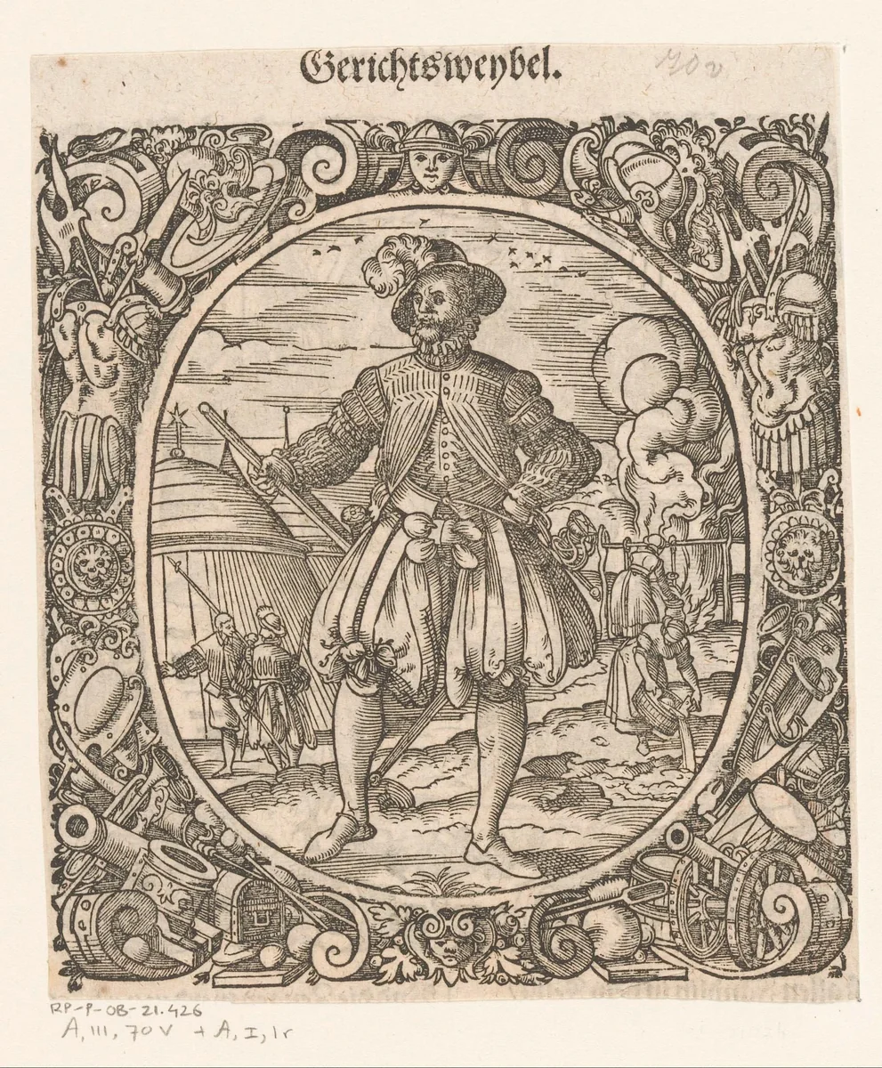 Gerechtsbode by Jost Amman, print, 1573