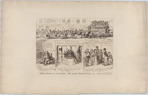 Odds & Ends, in, out & about, the Great Exhibition of 1851 by George Cruikshank, print, 1851
