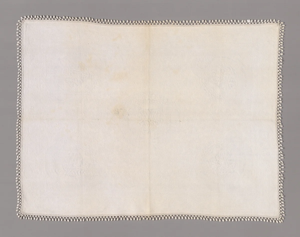 Child's Bedcover by England or France, textile, 1715-1725