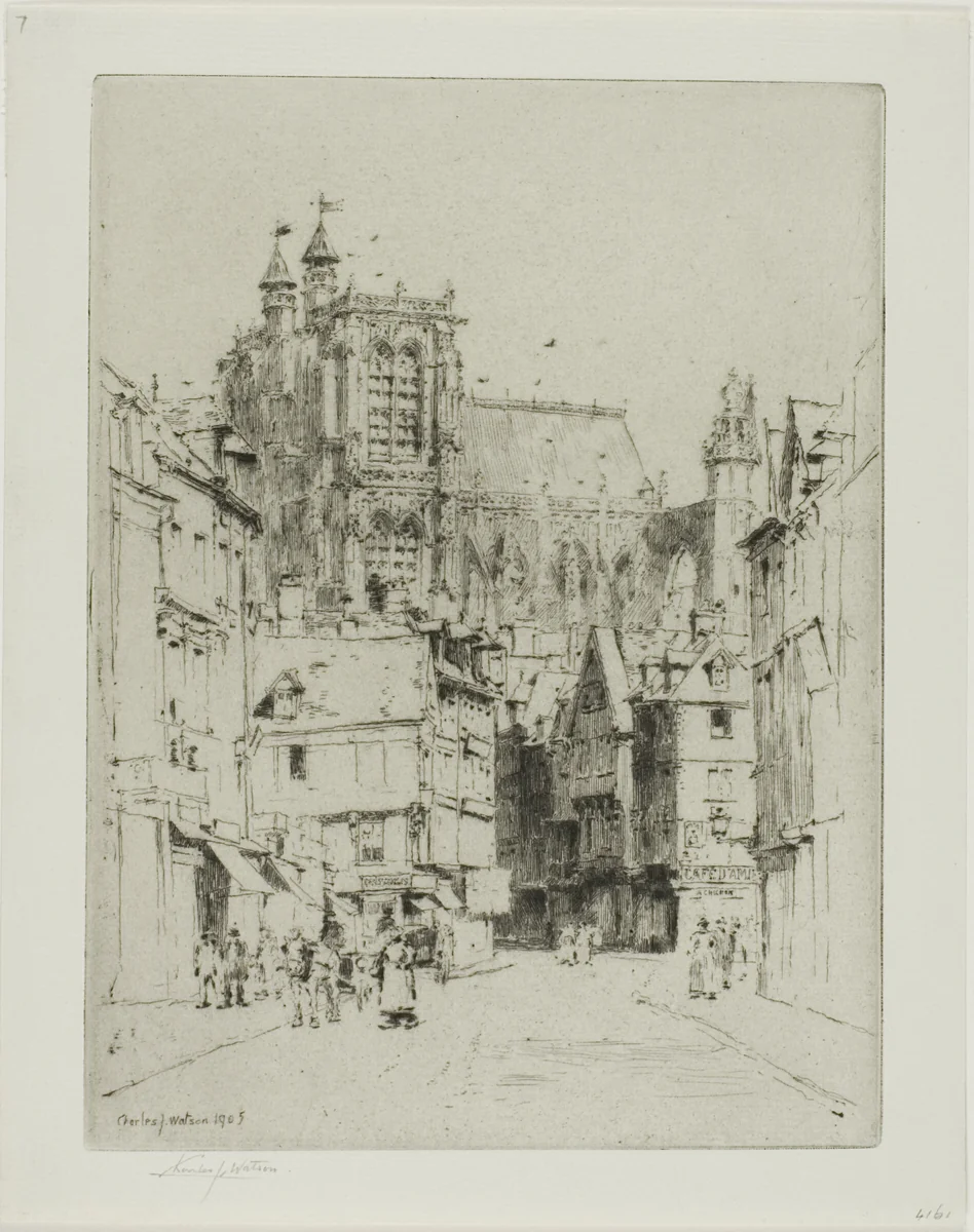 Abbéville by Charles John Watson, print, 1905