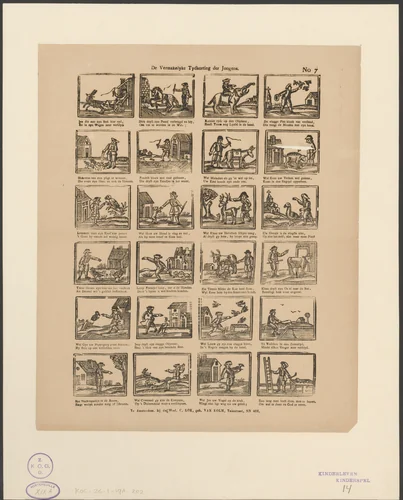 Tijdverdrijf voor jongens by anonymous, print, 1842-1866