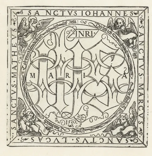Monogram van Christus by Unknown, print, 1520