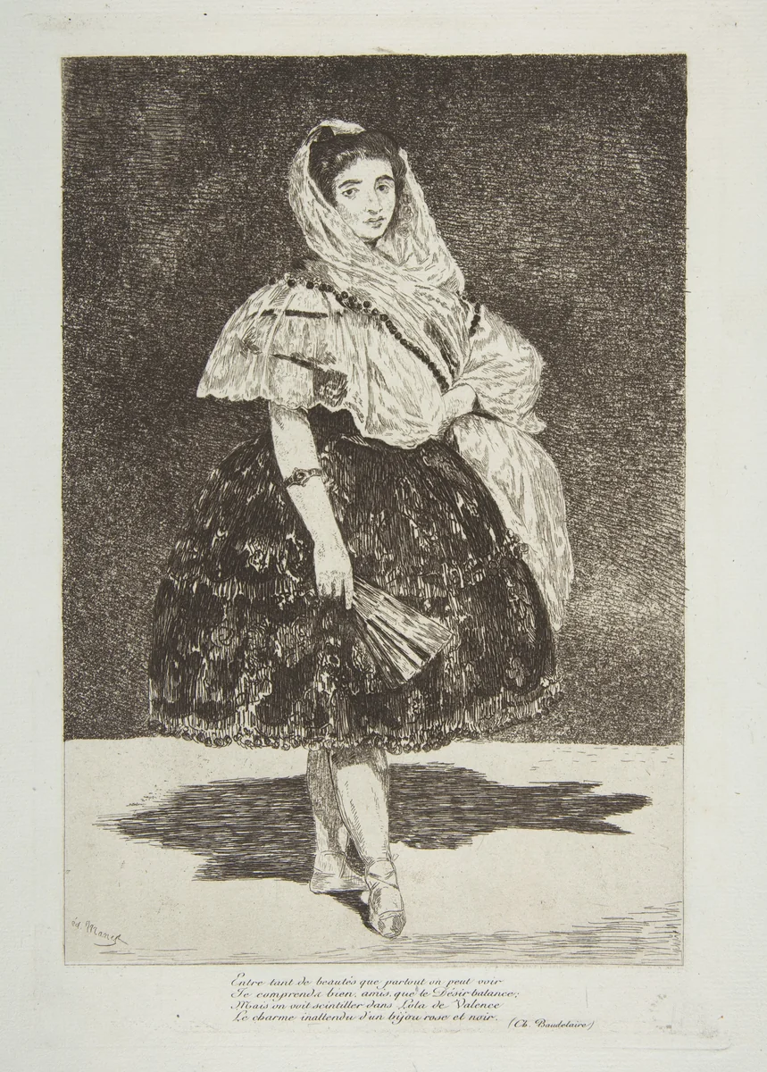 Lola de Valence by Edouard Manet, print, 1862