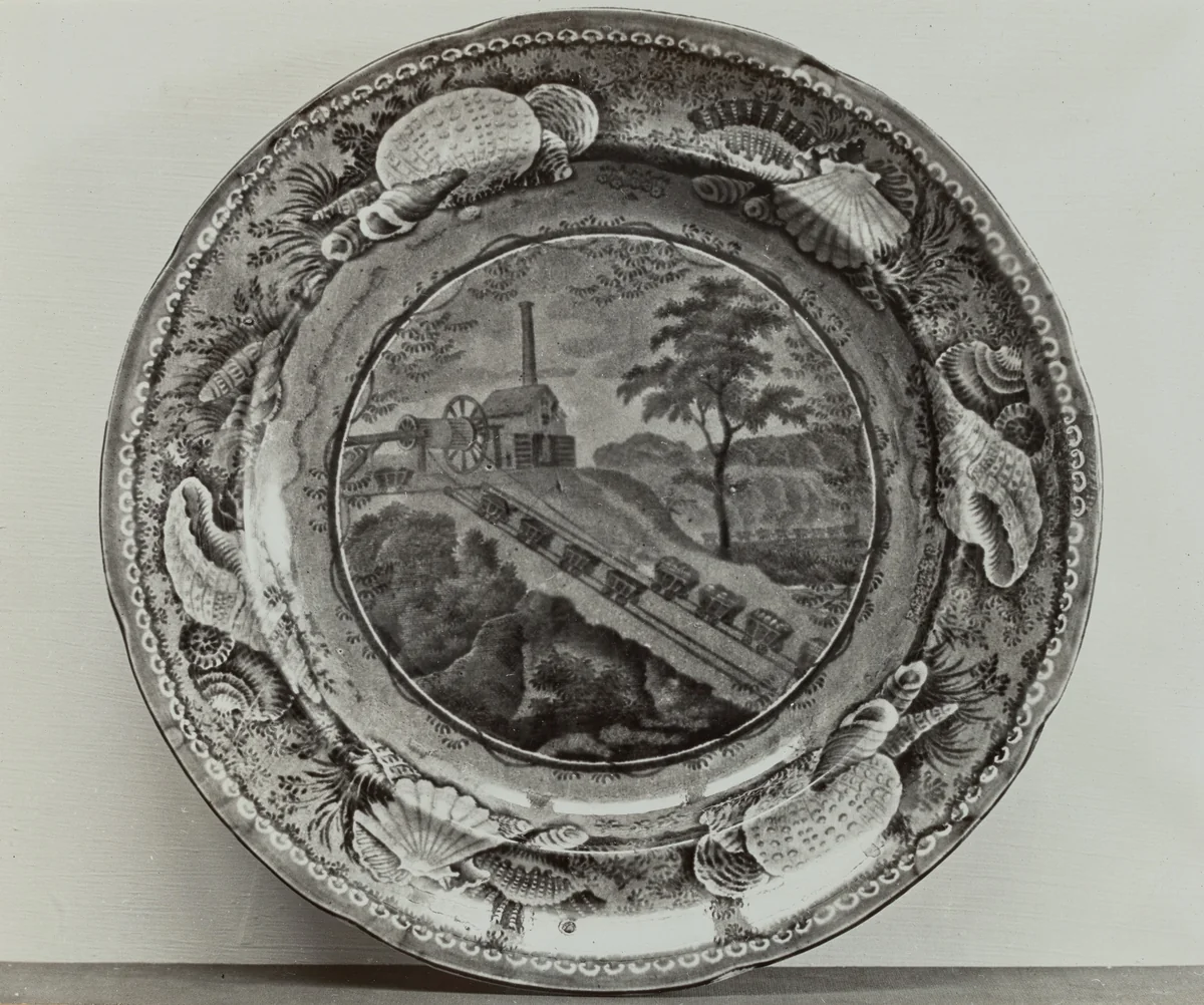 Plate - "Baltimore and Ohio Railroad" by Helmut Hiatt, index of american design, 1936