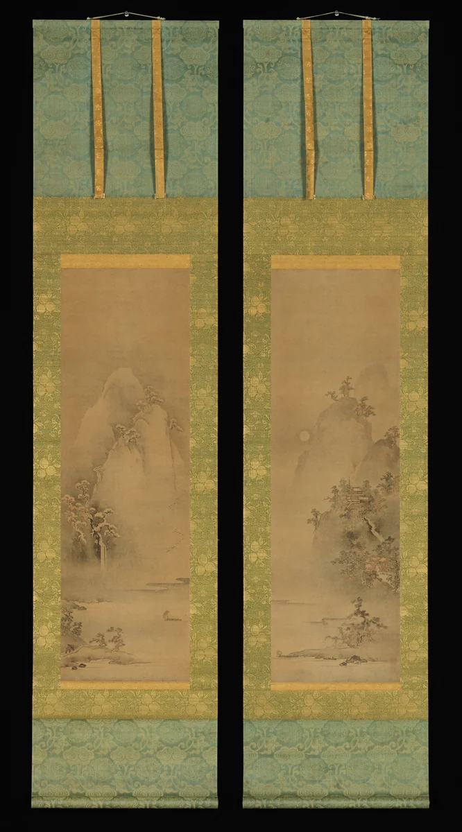 Eight Views of Xiao and Xiang by Iwasa Matabei (岩佐又兵衛), painting, 1641-1649