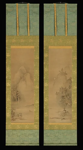 Eight Views of Xiao and Xiang by Iwasa Matabei (岩佐又兵衛), painting, 1641-1649