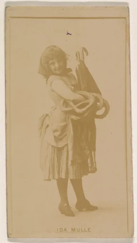 Ida Mulle, from the Actresses series (N245) issued by Kinney Brothers to promote Sweet Caporal Cigarettes by Kinney Brothers Tobacco Company, photograph, 1890