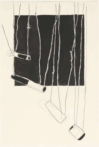 Bat Parts by Al Taylor, drawing, 1994