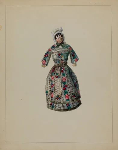 Doll by Mina Lowry, index of american design, 1936