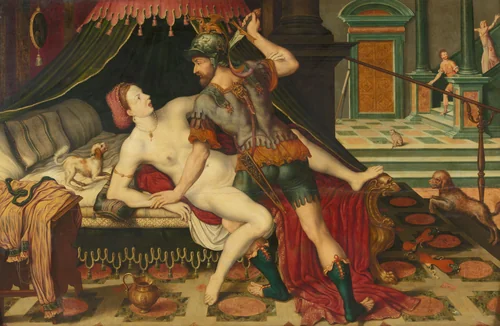 Rape of Lucretia by anonymous, painting, 1575