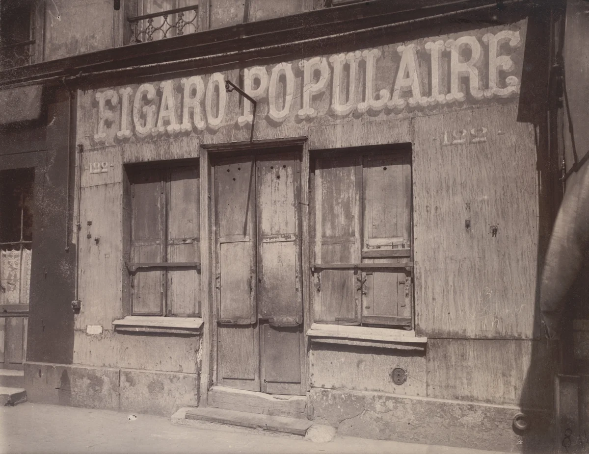 Boulevard de la Villette 122 by Eugène Atget, photograph, 1924
