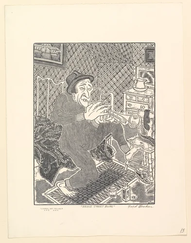 Beale Street Blues by Fred Becker, print, 1935-1940