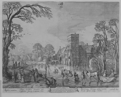 January by Jan van de Velde, print, 1618