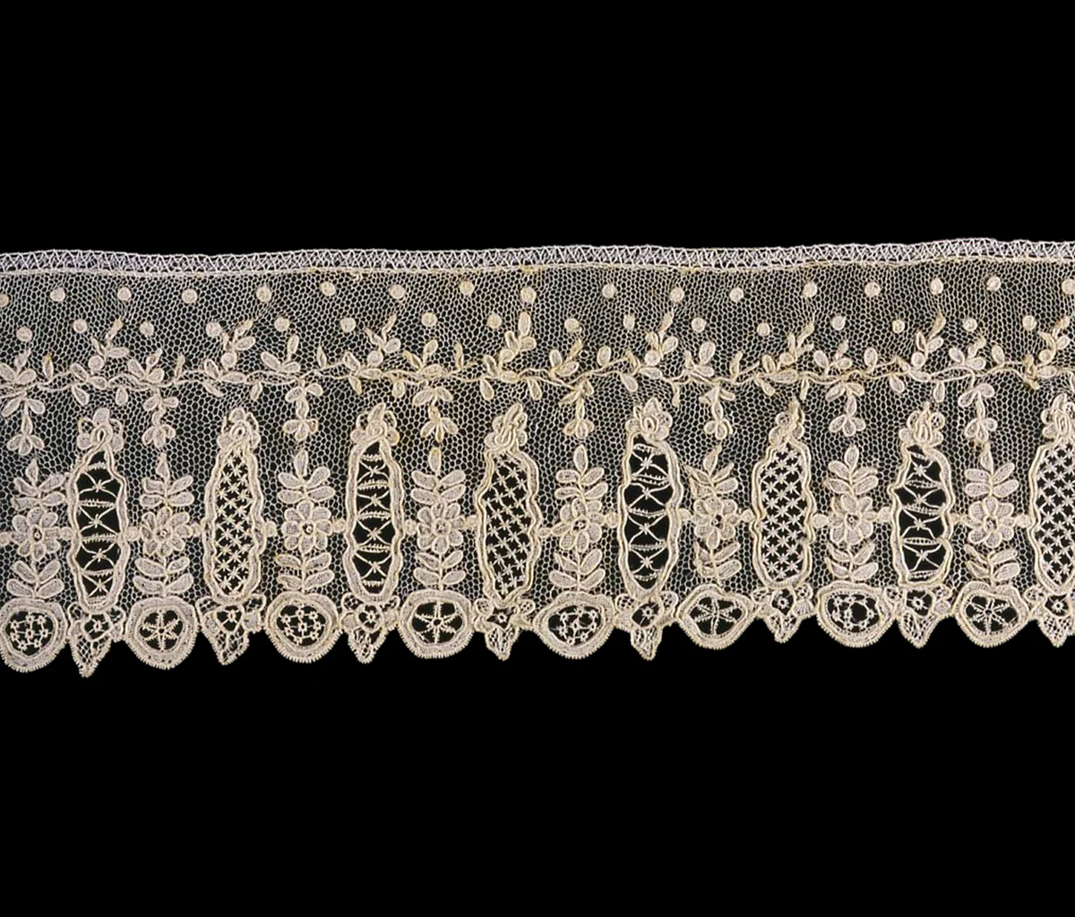 Border by France, textile, 1860-1880