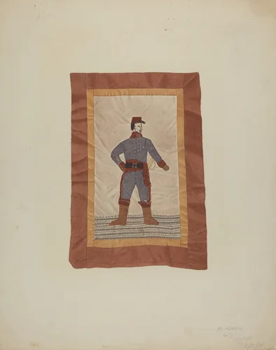 Pillow Top Insert by Albert Ryder, index of american design, 1940