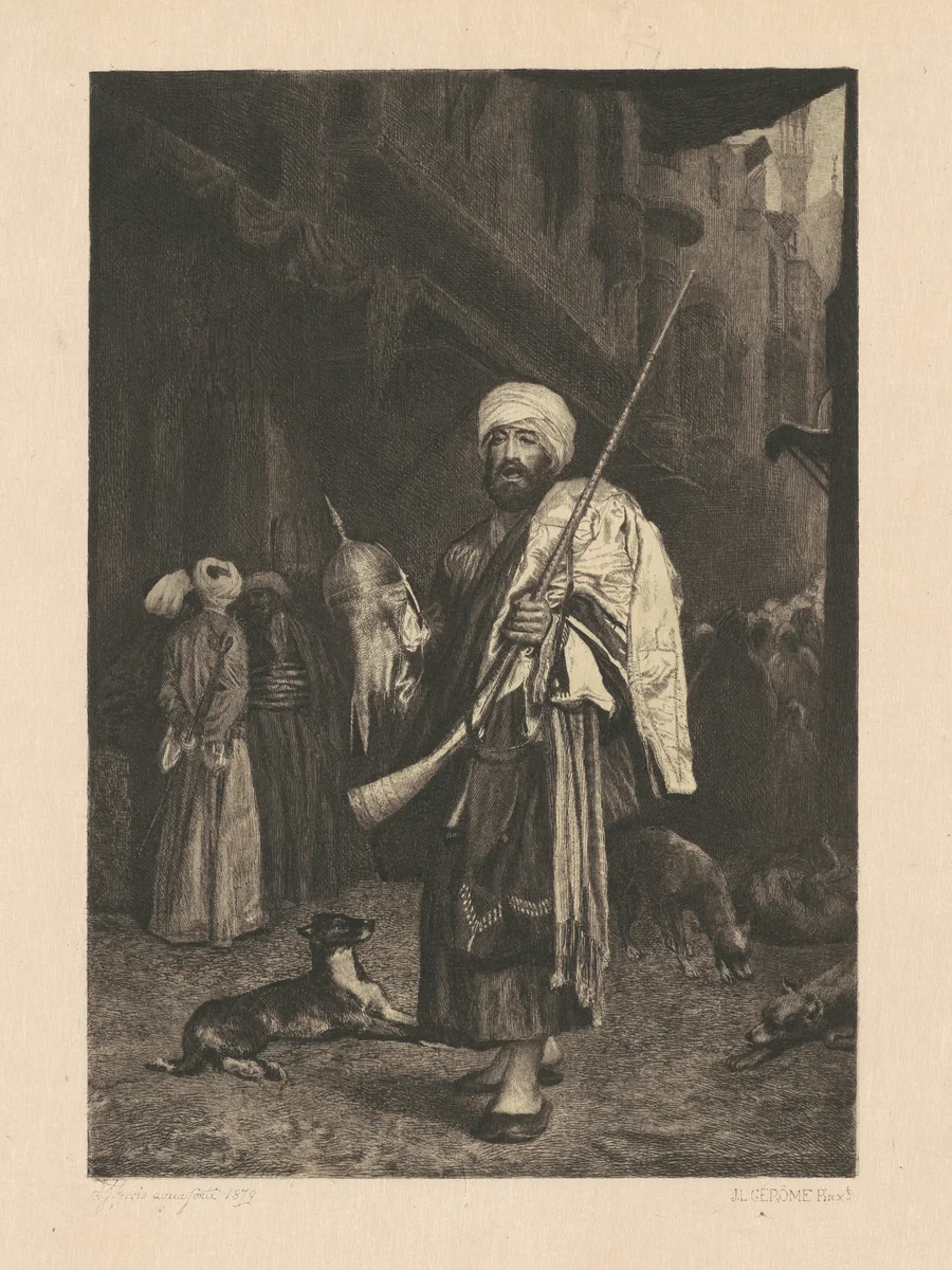 The Old Clothes Dealer, Cairo by Jean-Léon Gérôme, print, 1879