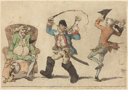 A Frenchman in November by Thomas Rowlandson, print, 1788