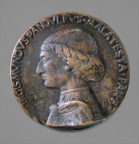 Medal: Sigismondo Pandolfo Malatesta by Matteo de' Pasti, metalwork, 1454-1460