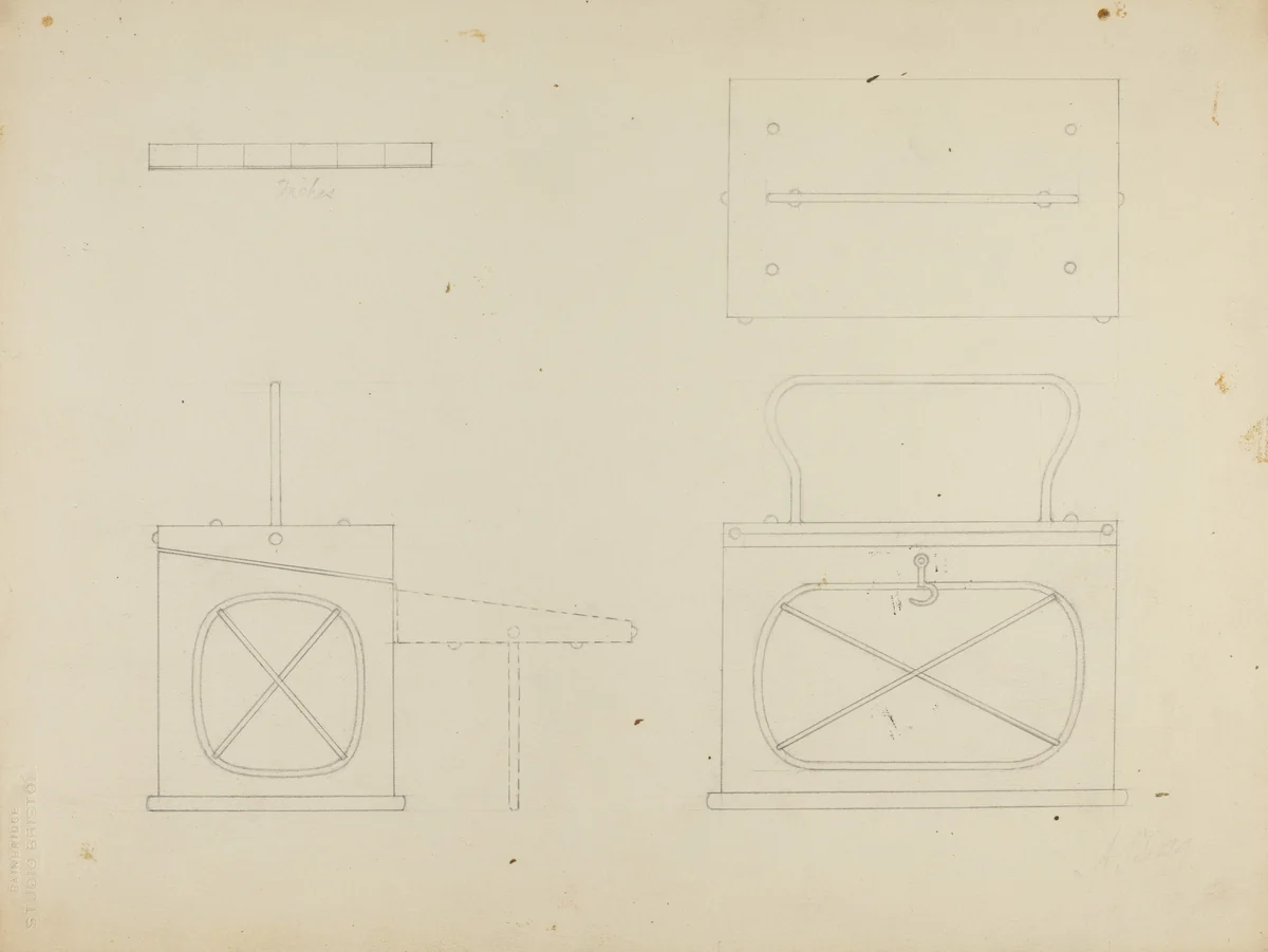 Foot Warmer by Arthur Wegg, index of american design, 1936