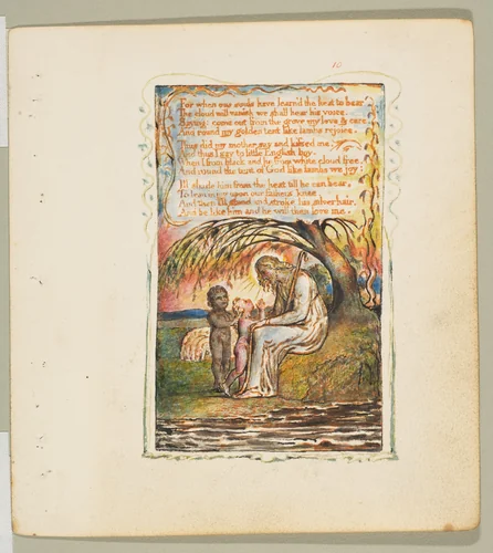 Songs of Innocence: The Little Black Boy (second plate) by William Blake, print, 1789-1825