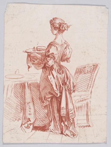 Jeune femme by Gilles Demarteau, print, 1737-1776