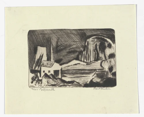 Near Portsmouth by Walt Kuhn, print, 1922