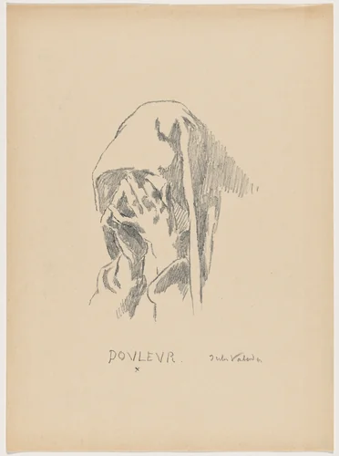 Douleur (Sorrow) by Jules Emmanuel Valadon, print, 1895