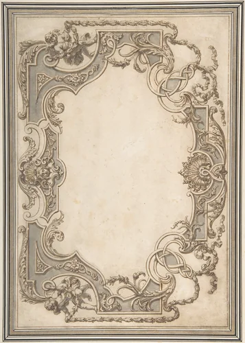 Design for a Ceiling by Jean Berain, drawing, 1655-1711