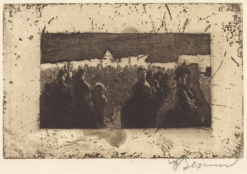 Neuilly Fair (La Foire de Neuilly) by Albert Besnard, print, 1885
