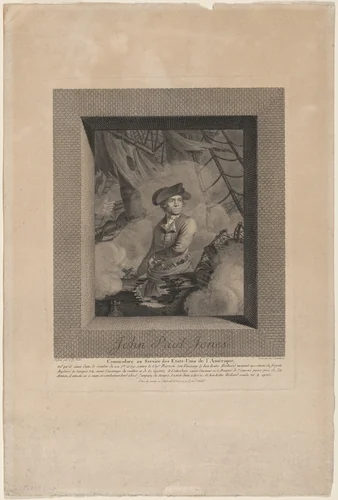 John Paul Jones, Commodore au Service des Etats Unis de l'Amérique (John Paul Jones, Commodore in the Service of the United States of America) by Carl Guttenberg
Claude-Jacques Notté, print, 1780