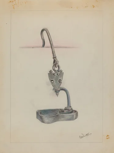 Lamp by Charlotte Winter, index of american design, 1936