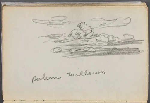 Sketchbook, The Dells, N° 127, page 184: "Salem Willows" by Maurice Prendergast, book, 1919-1921