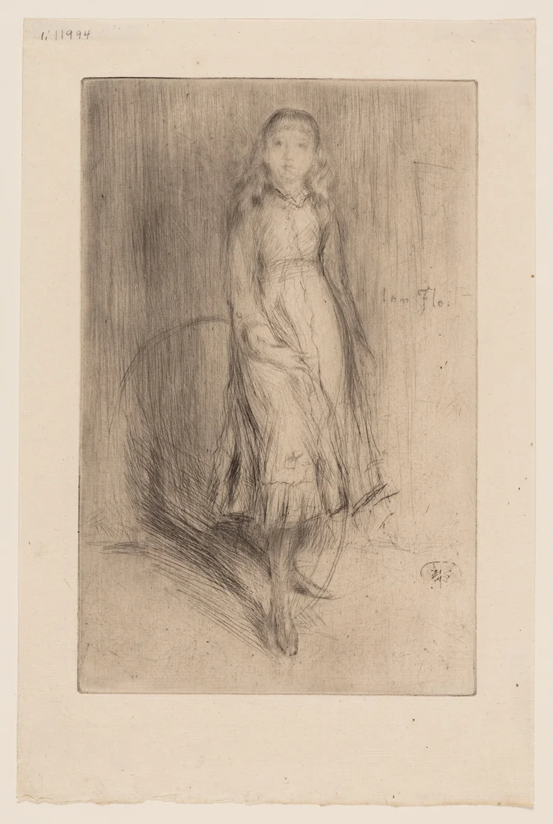 Florence Leyland by James McNeill Whistler, print, 1874